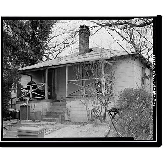 Historic Print, 3345 Oak Valley Road (House), Atlanta, Fulton County, GA, 18" x 24"
