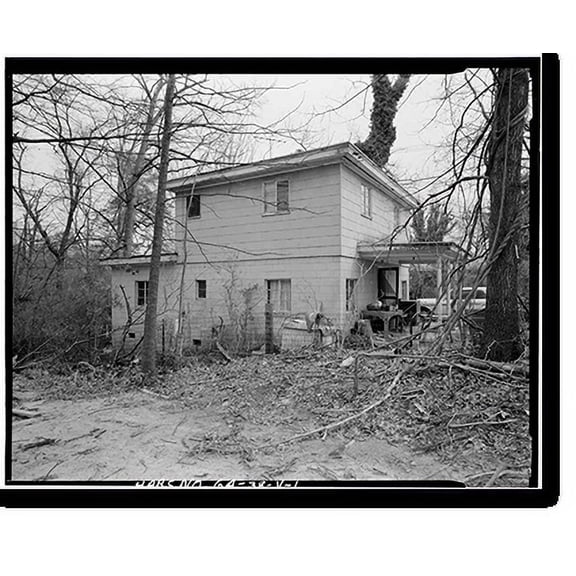 Historic Print, 3371 Oak Valley Road (House), Atlanta, Fulton County, GA, 18" x 24"