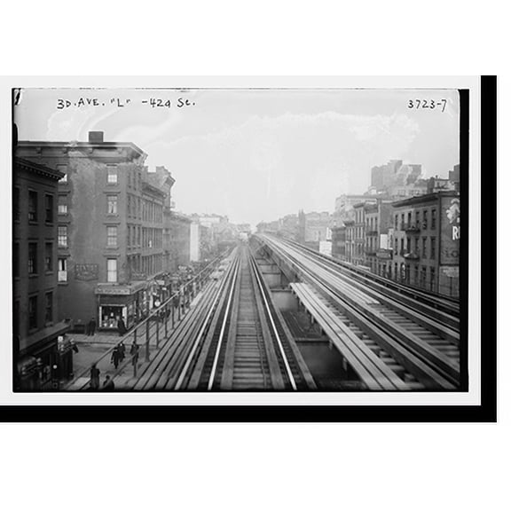Historic Print, 3d Ave. "L" . 42d St., 18" x 24"