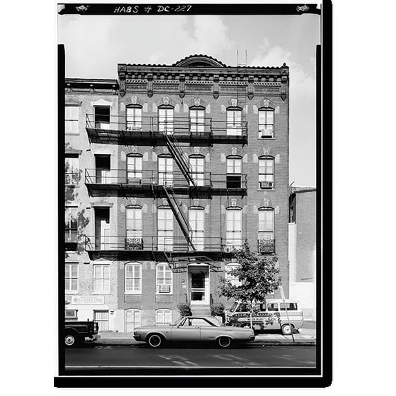 Historic Print, 507 Sixth Street Northwest (Apartment House), Washington, District of Columbia, DC, 18" x 24"