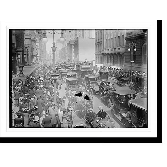 Historic Print, 5th Ave. - Easter 1911 - 2, 16" x 20"