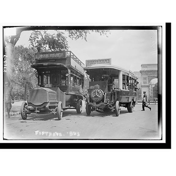 Historic Print, 5th Ave. bus - 2, 18" x 24"