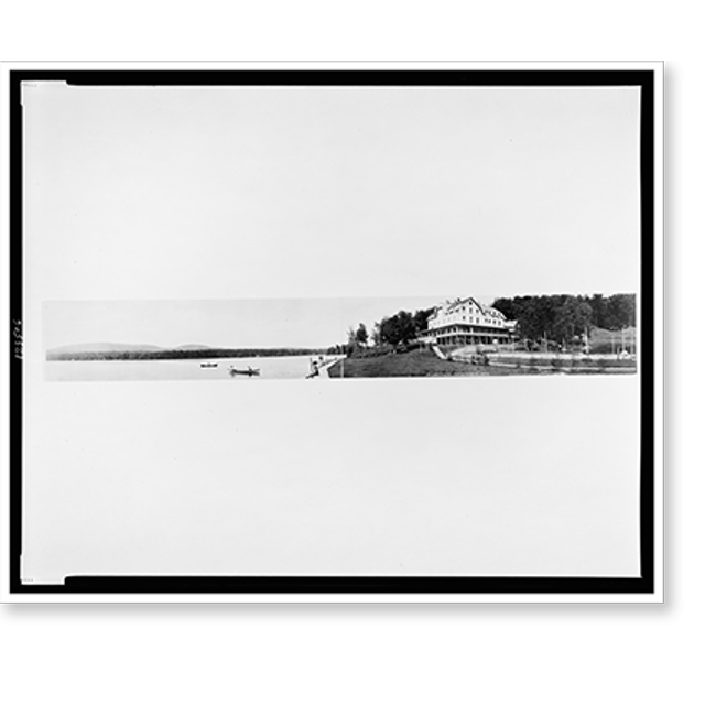 Historic Print, 7th Lake House, Fulton Chain of Lakes, 16" x 20"