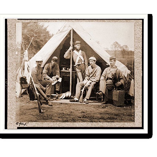 Historic Print, 7th New York State Militia Camp Cameron D.C. 1861, 16