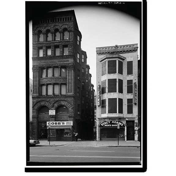 Historic Print, 920-926 F Street, Northwest (Commercial Buildings), Washington, District of Columbia, DC - 2, 16" x 20"