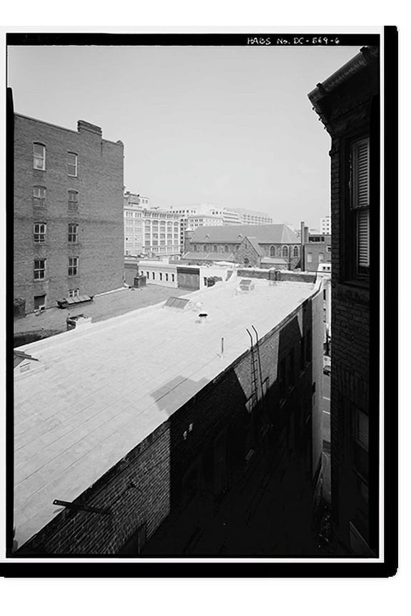 Historic Print, 920-930 F Street, Northwest (Commercial Buildings), Washington, District of Columbia, DC - 6, 18" x 24"