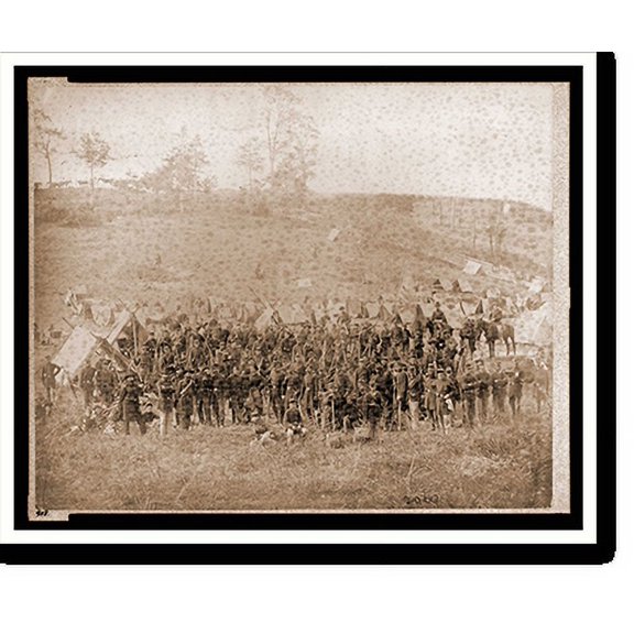 Historic Print, 93rd New York Infantry Antietam Maryland Sept. 1862 - 2, 16" x 20"