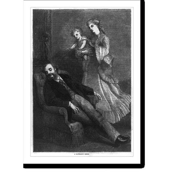 Historic Print, A Bachelor's Dream, 16" x 20"