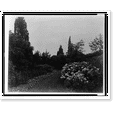 thumbnail image 1 of Historic Print, [A.C. James home, Suprise Valley", the Blue Garden, Newport, Rhode Island]", 16" x 20", 1 of 3