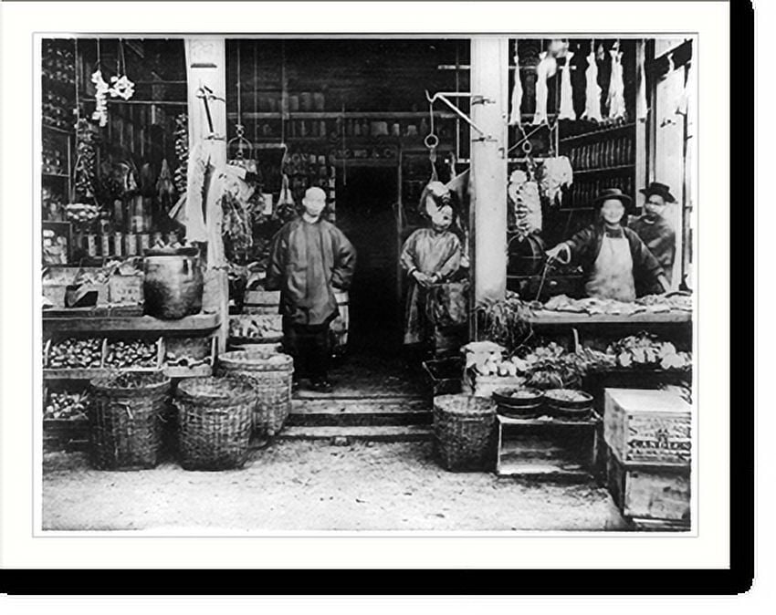 Historic Print, [A Chinese grocery San Francisco], 16" x 20