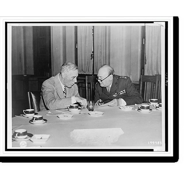 Historic Print, A Crimean huddle. Mr. Roosevelt shows strain of