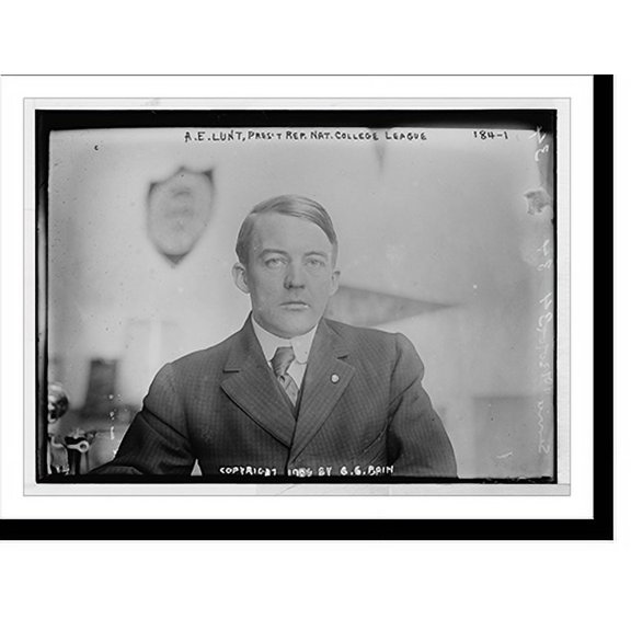 Historic Print, A.E. Lunt, President of the Republican National College League, 18" x 24"