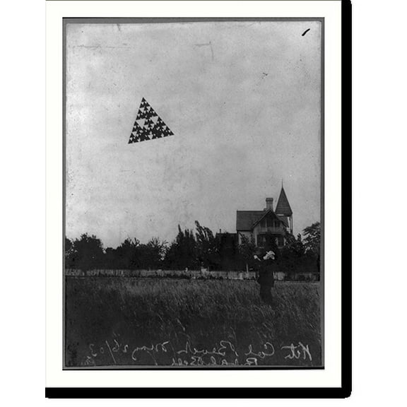 Historic Print, [A.G. Bell, flying a kite, May 26, 1903], 16" x 20"