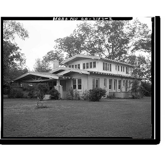 Historic Print, A. J. McDonald Homeplace, 103 West Roanoke Drive, Fitzgerald, Ben Hill County, GA - 2, 16" x 20"