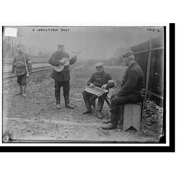 Historic Print, A Landsturm Duet, 16" x 20"