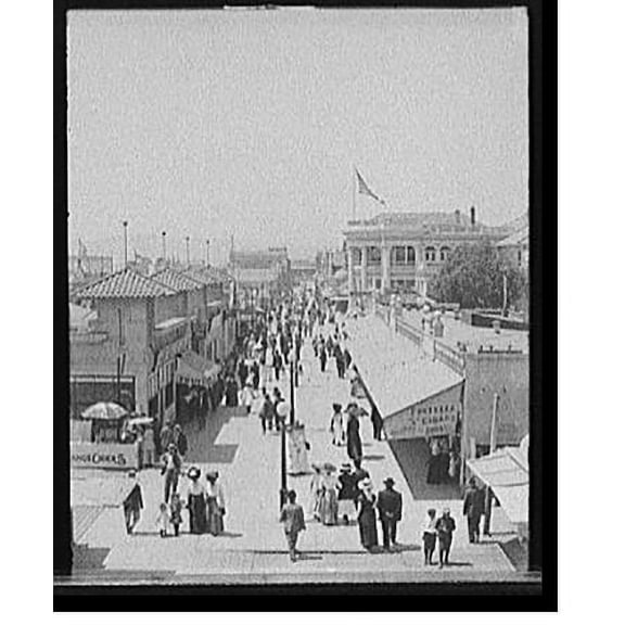 Historic Print, [A Midway, Long Beach, Calif.], 18" x 24"
