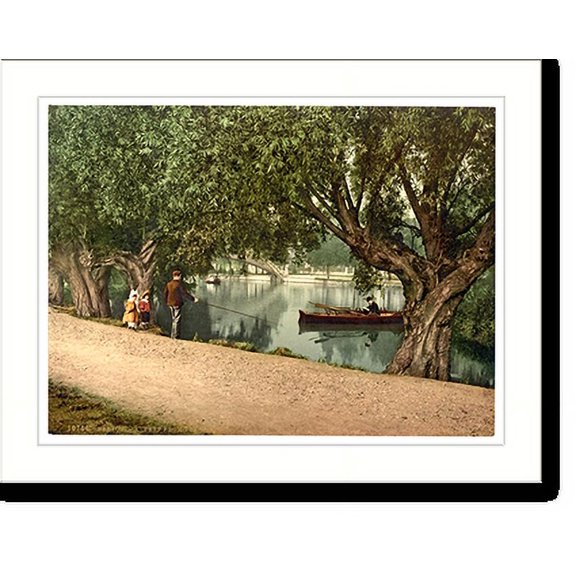 Historic Print, A "Peep" from the recreation grounds Bedford England, 16" x 20"
