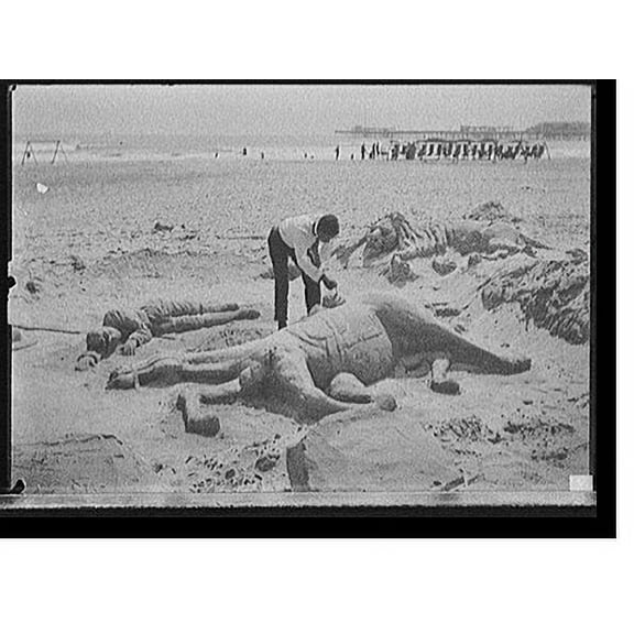 Historic Print, [A Sandman, Atlantic City, N.J.], 16" x 20"