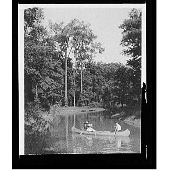 Historic Print, A Shady canal, Belle Isle Pk. [Park], Detroit, Mich., 18" x 24"