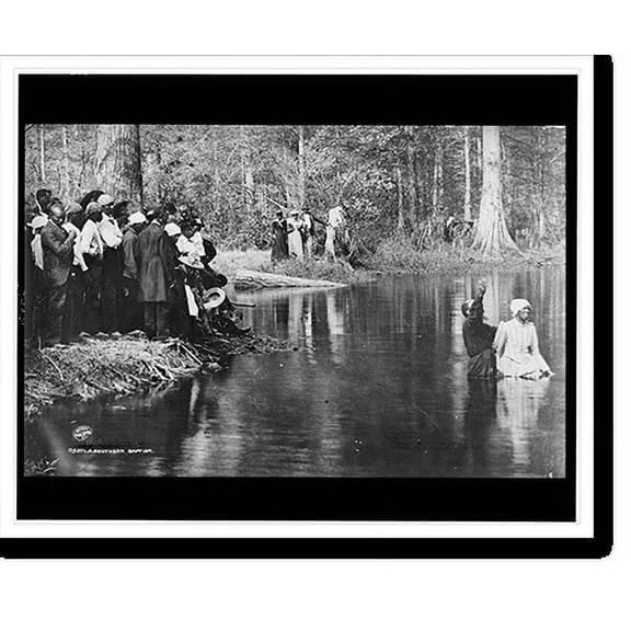 Historic Print, A Southern baptism, Aiken, South Carolina.Detroit Publishing Co., 16" x 20"