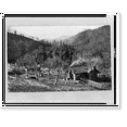 thumbnail image 1 of Historic Print, A Typical mountain cabin at the foot of the Great Smokies in the Eden of the Hills", Bryson City, N.C.", 18" x 24", 1 of 3