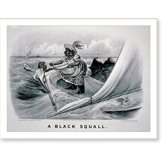 Historic Print, A black squall, 16" x 20"