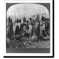 Historic Print, A camp of aborigines in North Queensland, Australia, 16