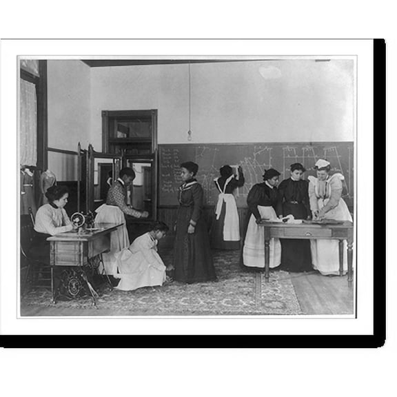 Historic Print, [A class in dressmaking, Hampton Institute, Hampton, Virginia], 18" x 24"