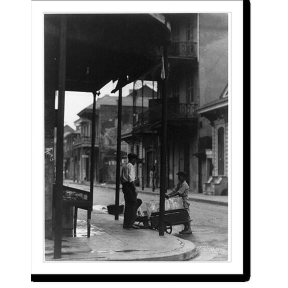 Historic Print, A covered sidewalk, 16" x 20"