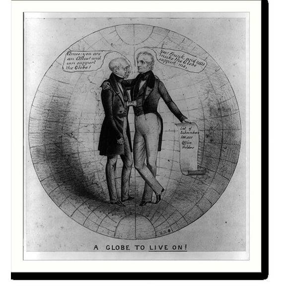 Historic Print, A globe to live on!, 18" x 24"