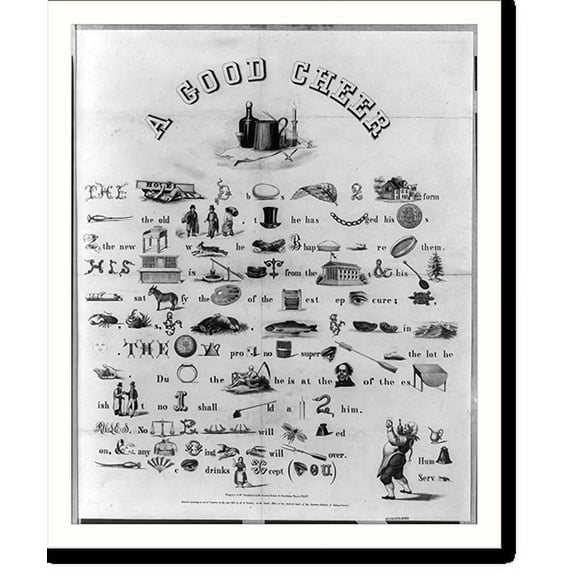 Historic Print, A good cheer, 18" x 24"