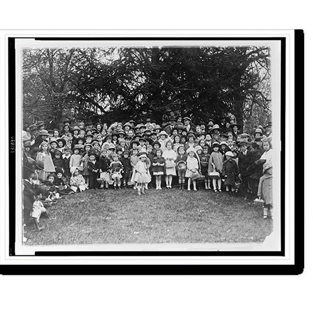 Historic Print, A group of happy y[oungst]ers who rolled their Easter