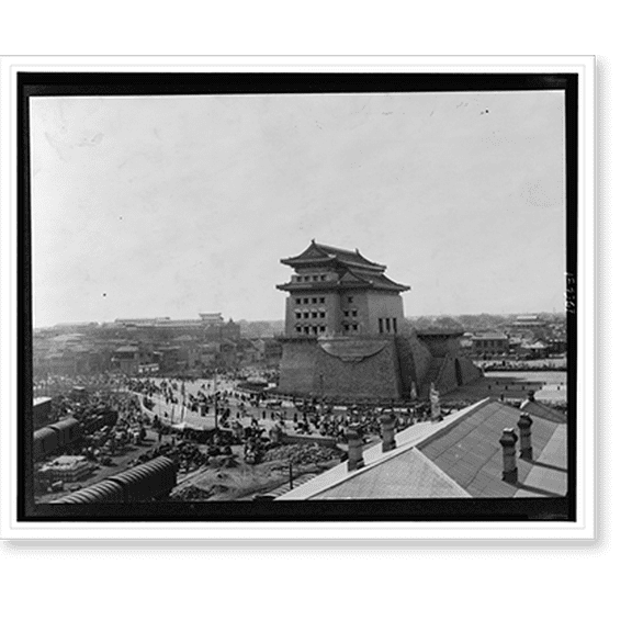 Historic Print, [A large temple(?), Beijing, China], 16" x 20"