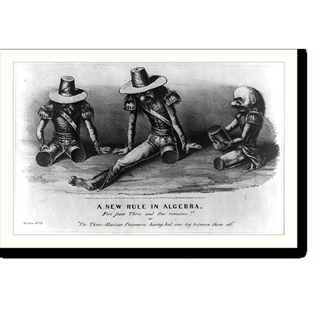 Historic Print, A new rule in algebra. Five from three and one remains