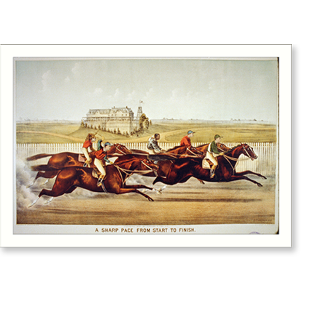 Historic Print, A sharp pace from start to finish, 16" x 20"