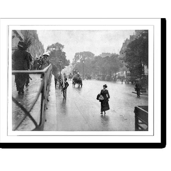 Historic Print, A snapshot, Paris, 1911.Alfred Stieglitz., 16" x 20"