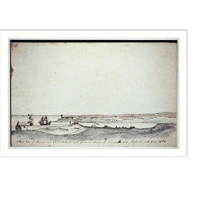 Historic Print, A west view of Oswego and Fort Ontario with General Amherst's camp at Lake Ontario in the year 1760 - 2, 18" x 24"