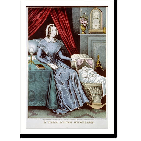 Historic Print, A year after marriage - 2, 16" x 20"