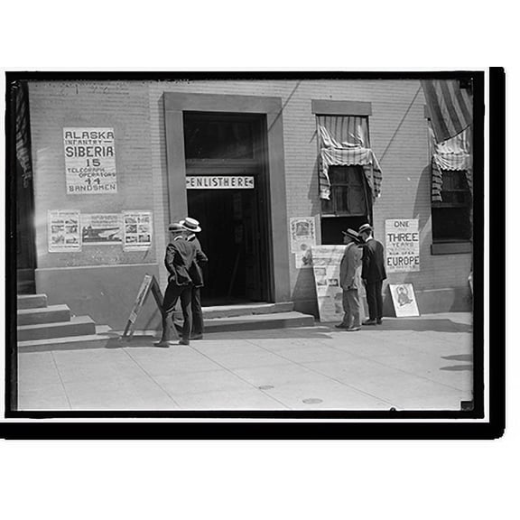 Historic Print, ARMY, U.S. ARMY RECRUITING STATION - 2, 18" x 24"