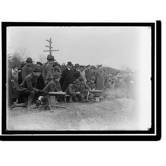 Historic Print, ARMY, U.S. MACHINE GUN TESTS - 2, 18" x 24"
