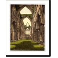 Historic Print, Abbey interior looking W. Tintern England, 16" x 20
