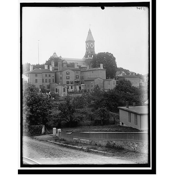 Historic Print, Abbott [sic] Hall, Marblehead, 18" x 24"