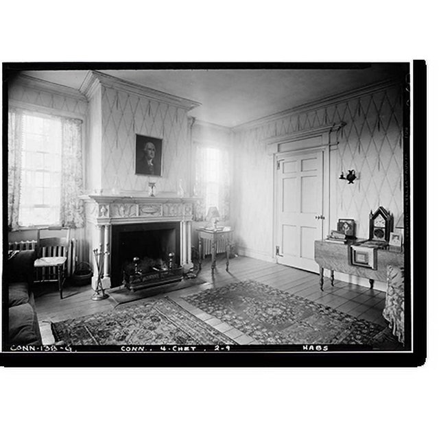 Historic Print, Abram Mitchell House, Chester, Middlesex County, CT 7