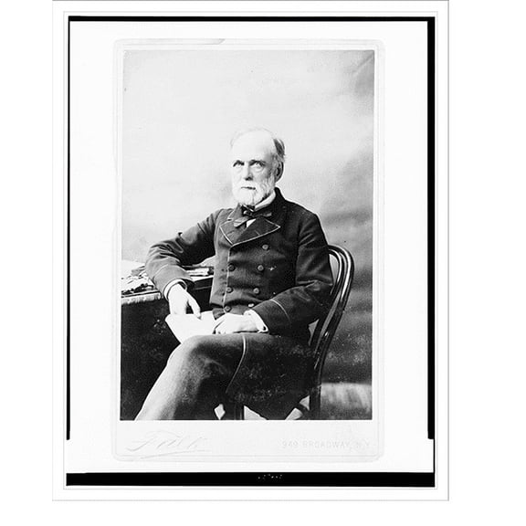Historic Print, [Abram Stevens Hewitt, three-quarter length portrait, seated, facing slightly left].Falk, N.Y., 18" x 24"