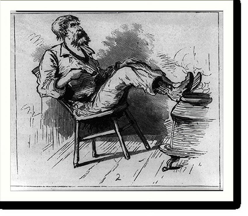 Historic Print, Across the continent hotel life on the plains on