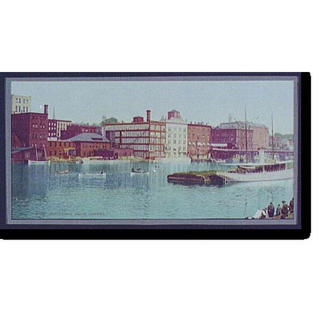 Historic Print, Across the river, Oswego, 16" x 20"