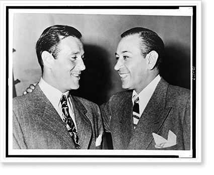 Historic Print, [Actor George Raft (right) with his arm around the ...