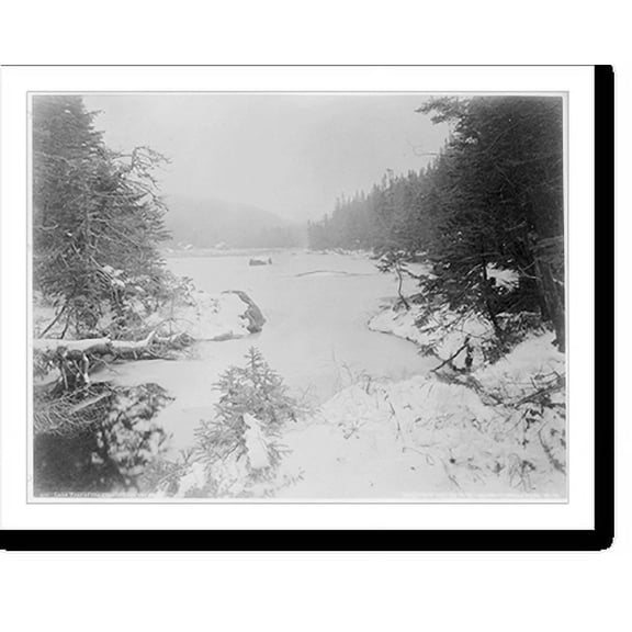 Historic Print, [Adirondack Mountains, N.Y. - winter scenes]: Lake Tear of the Clouds, from the outlet, 16" x 20"