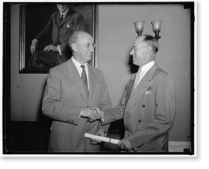 Russ Randolph Historic Print, Admiral Waesche sworn in for another four years ...