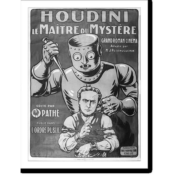 Historic Print, [Advertising poster for The master mystery"]", 16" x 20"